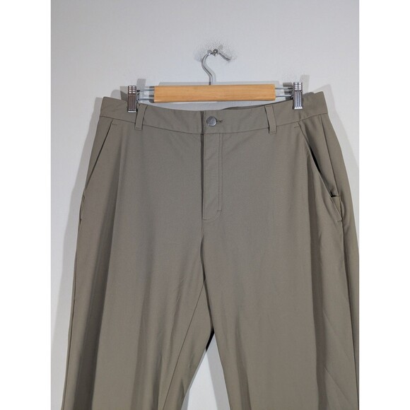 VRST Pants Men Brown Performance Straight Leg Sz 34 Golf Athletic Work Normcore - Picture 3 of 10